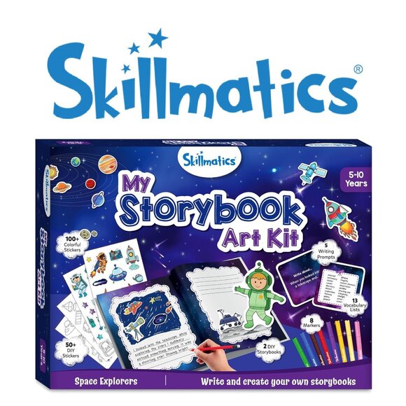New Skillmatics My Storybook Art Kit Space Story Writing Stickers Creative Writi - Picture 1 of 16
